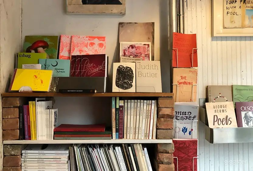 Small used bookstore, bar and cafe. Brooklyn, NY